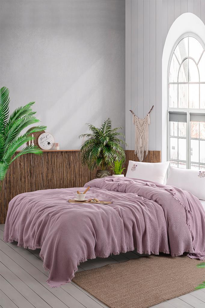 Missera 4 Parça Çift Kişilik Pike Takımı Rose - 1