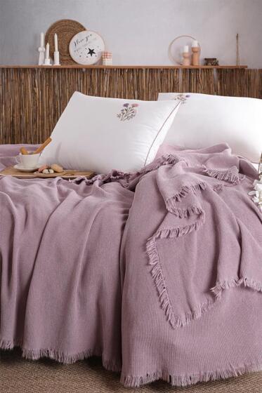 Missera 4 Parça Çift Kişilik Pike Takımı Rose - Çeyiz Diyarı (1)