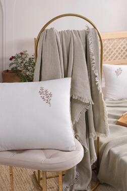 Missera 4 Parça Çift Kişilik Pike Takımı Taş - 2