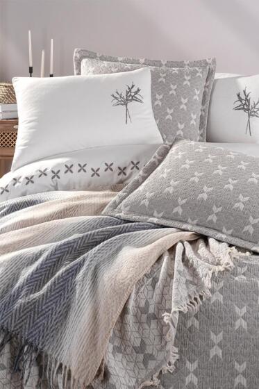 Mode Modern Gelin Seti 7 Parça Gri - Çeyiz Diyarı (1)