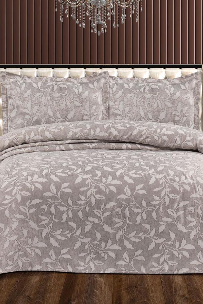 Mona Çift Kişilik Yatak Örtüsü 230x240 cm Lila - 1