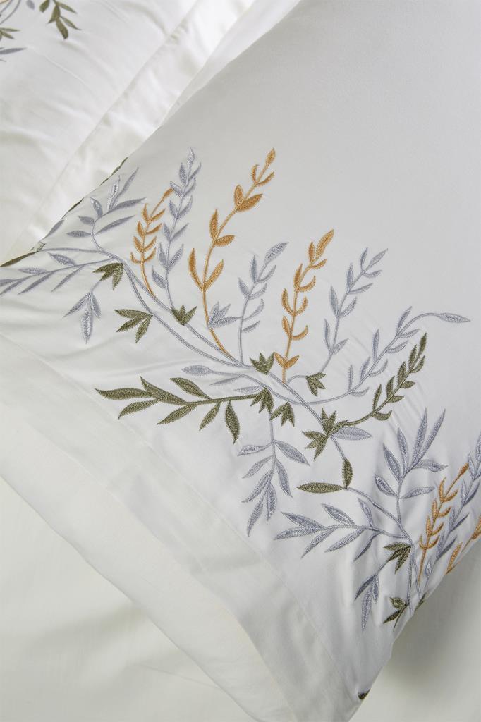 Montana Pamuk Saten Nakışlı 6 Parça Nevresim Takımı Krem - 7