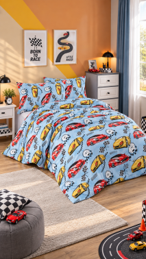 Nascar Tek Kişilik Nevresim Takımı - 1