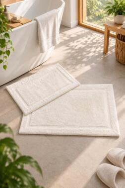 Natural Bambu 2li Banyo Paspas Takımı 60x90 cm - 40x60 cm - 1