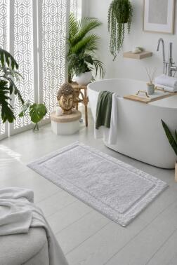 Natural Bambu Banyo Paspası 70x110 cm - 1