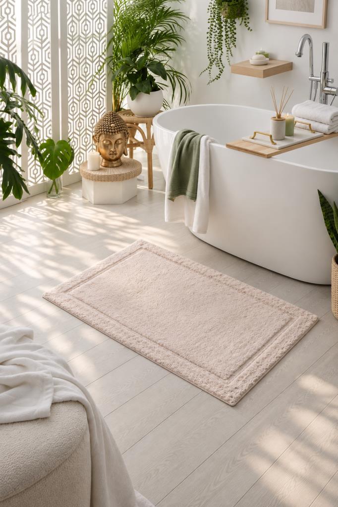 Natural Bambu Banyo Paspası 70x110 cm - 2