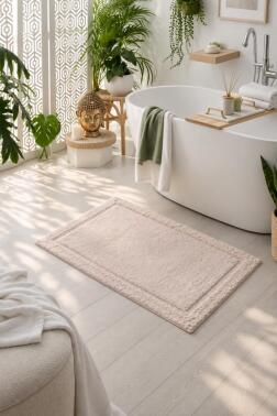 Natural Bambu Banyo Paspası 70x110 cm - 2