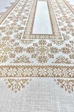 Nazen Dertsiz Masa Örtüsü 120x150 cm Kahve - 2