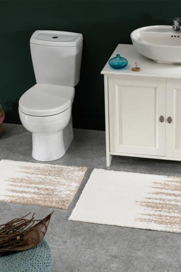 Nero 2'li Paspas Takımı Ekru Gümüş - Çeyiz Diyarı