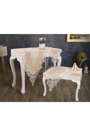 Neslihan Kadife Salon Takımı 5 Parça - Çeyiz Diyarı (1)