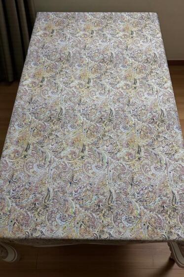 Nevra Dertsiz Masa Örtüsü 140x180 cm Kahve - Çeyiz Diyarı (1)