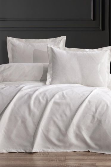 Nisan 2 Parça Tek Kişilik Pike Takımı 180x240 Krem - Çeyiz Diyarı