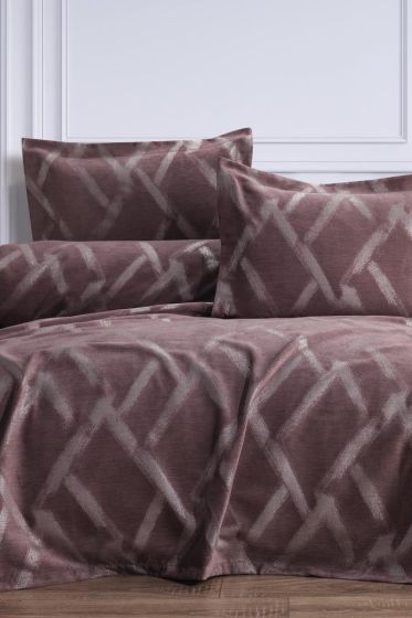 Nisan 2 Parça Tek Kişilik Pike Takımı 180x240 Pudra - Çeyiz Diyarı