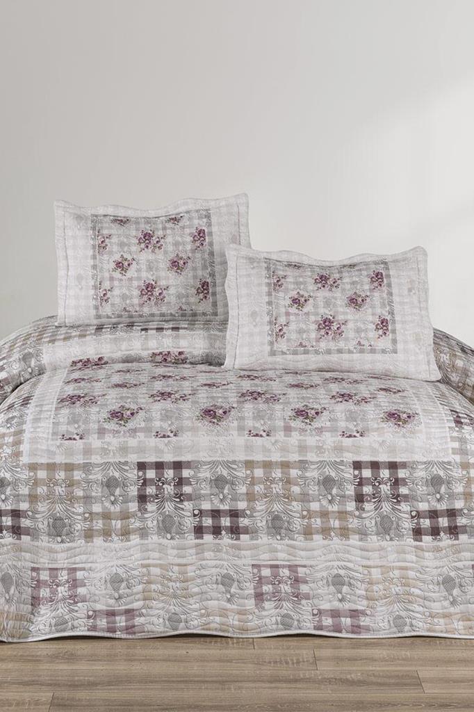 Nivalis Baskılı Kapitoneli Çift Kişilik Yatak Örtüsü - 1