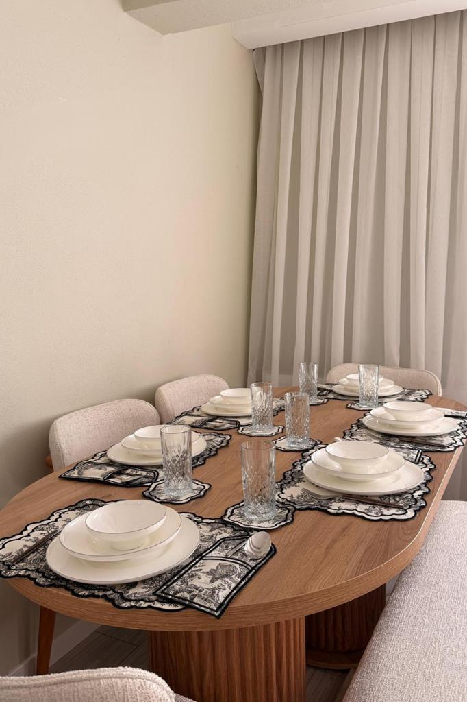 Okyanus Keten Amerikan Servis Takımı 19 Parça Antrasit - 2