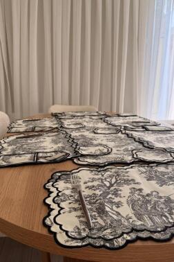 Okyanus Keten Amerikan Servis Takımı 19 Parça Antrasit - 4