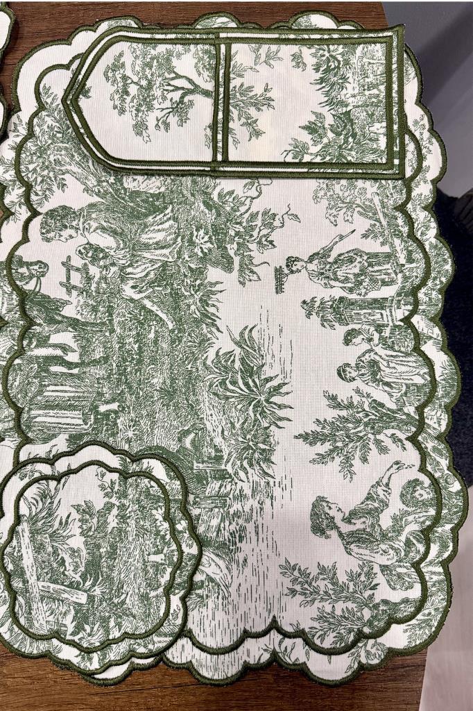 Okyanus Keten Amerikan Servis Takımı 19 Parça Yeşil - 3