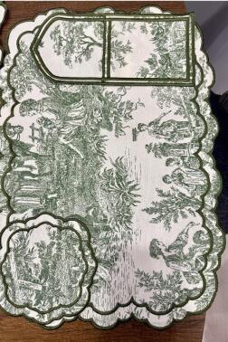 Okyanus Keten Amerikan Servis Takımı 19 Parça Yeşil - 3