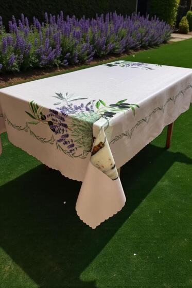 Olivia Dertsiz Masa Örtüsü 150x150 cm - Çeyiz Diyarı