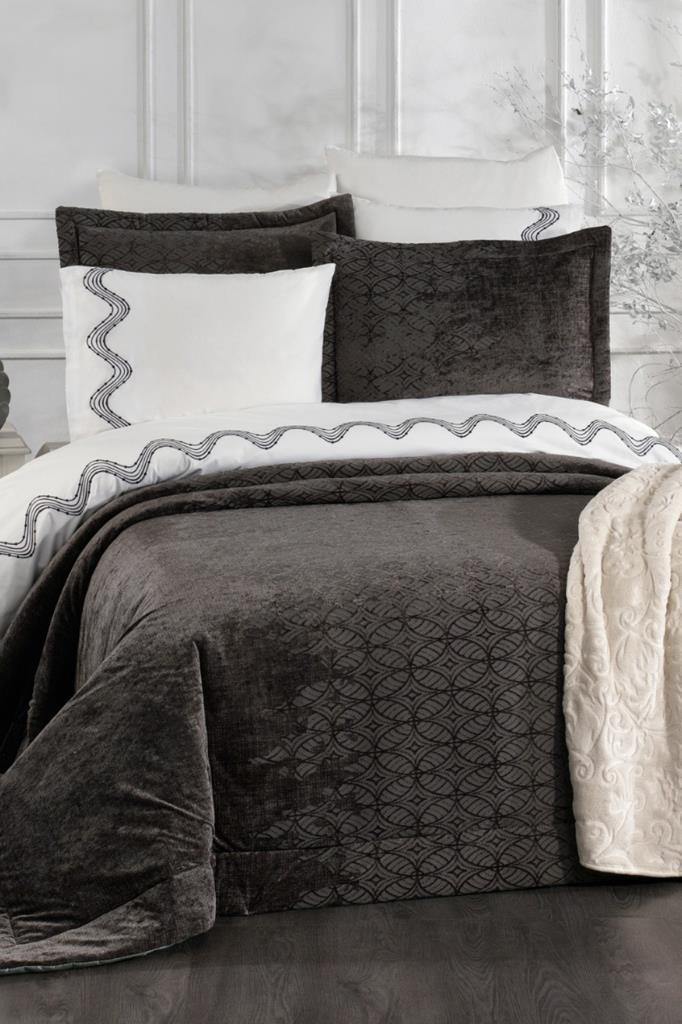 Opal 10 Parça Battaniyeli Çeyiz Seti Antrasit - 1