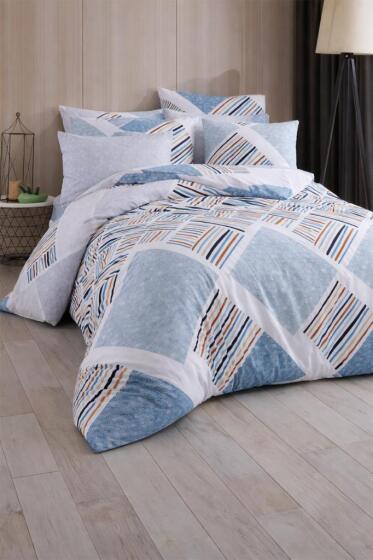 Pablos Çift Kişilik Nevresim Takımı Petrol - Çeyiz Diyarı