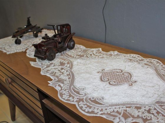 Pallace Salon Takımı 5 Parça Krem Gold - Çeyiz Diyarı (1)