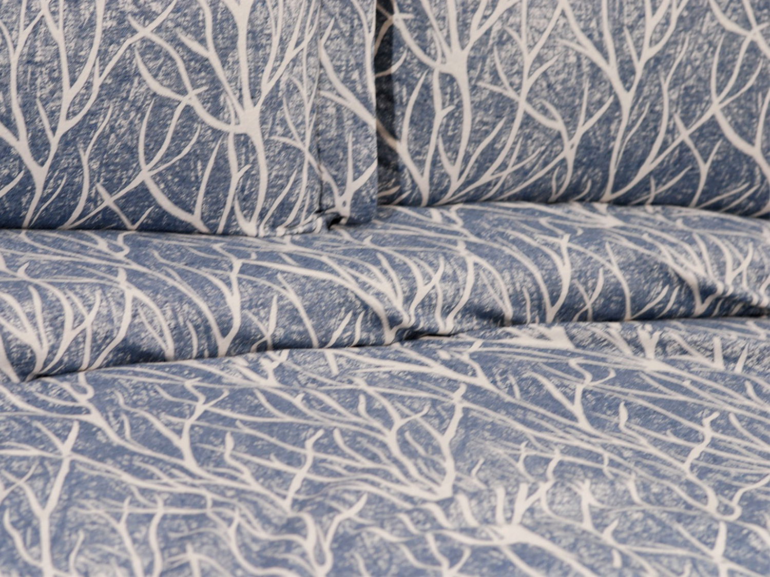 Pastel Çift Kişilik Yatak Örtüsü İndigo - 2