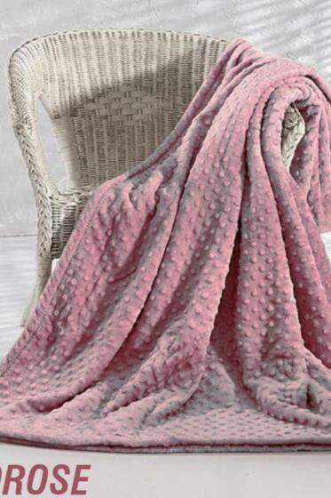 Pearl Tomurcuk Çift Kişilik Battaniye Mürdüm - Çeyiz Diyarı