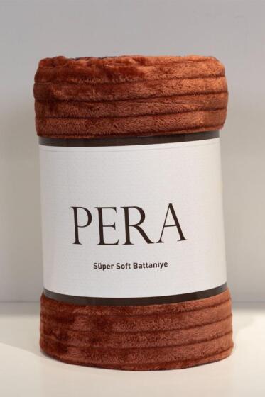 Pera Tek Kişilik 130x170 cm Tv Battaniyesi Turuncu - Çeyiz Diyarı