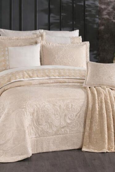 Perez 11 Parça Çeyiz Seti Cappucino - Çeyiz Diyarı