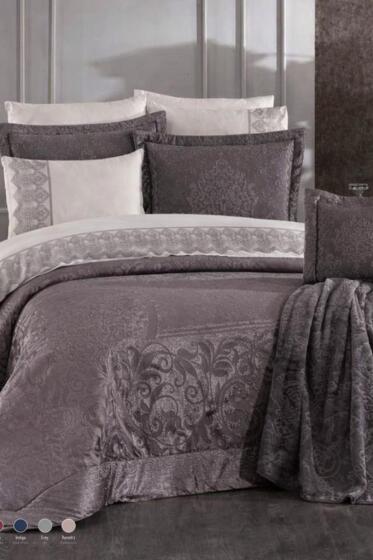 Perez 11 Parça Çeyiz Seti Gri - Çeyiz Diyarı