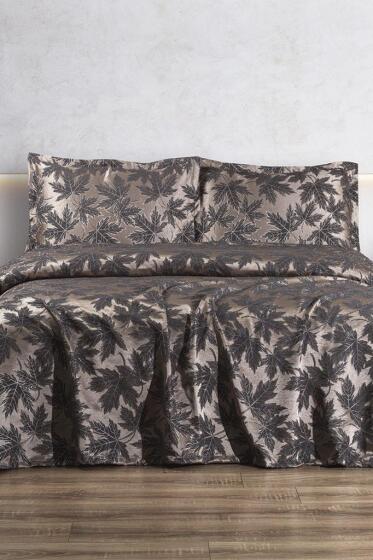 Plane 3 Parça Çift Kişilik Pike Takımı 230x250 Antrasit - Çeyiz Diyarı