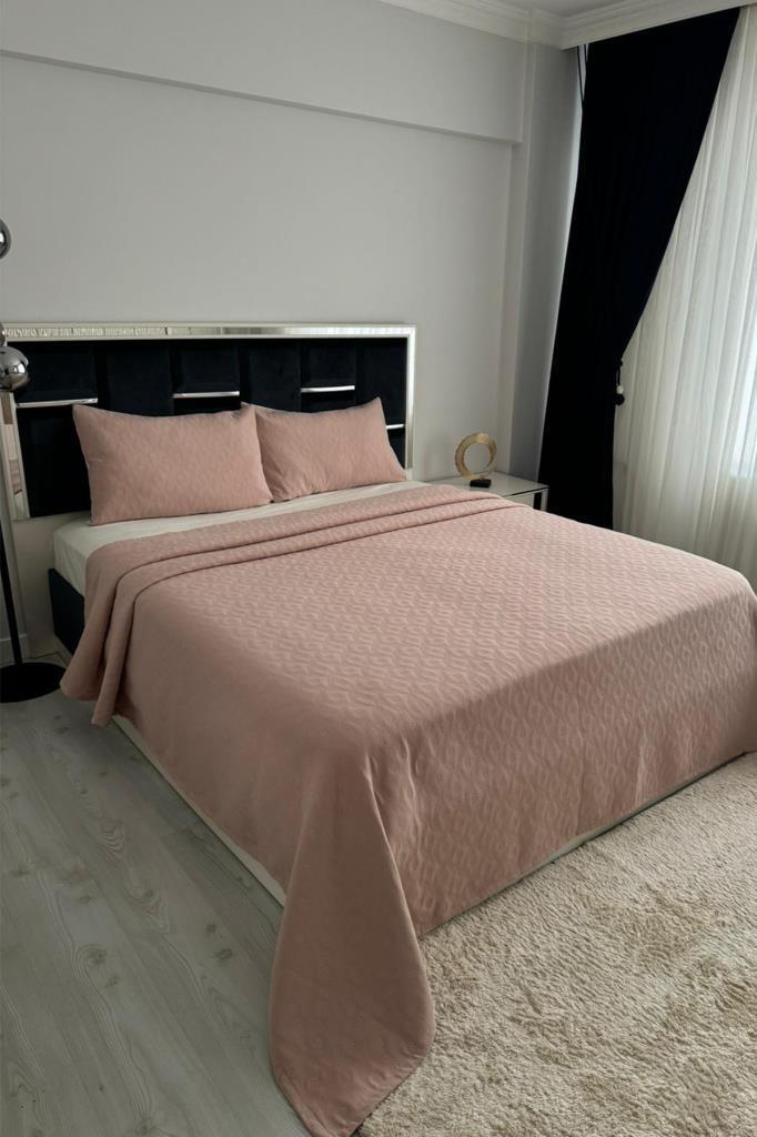 Powderlove 3 Parça Çift Kişilik Yatak Örtüsü 235x250 cm - 6