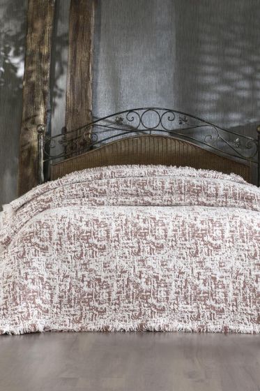 Puffy Pamuk Çift Kişilik Tek Battaniye 200x220 Bordo - Çeyiz Diyarı
