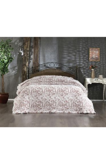 Puffy Pamuk Çift Kişilik Tek Battaniye 200x220 Bordo - Çeyiz Diyarı (1)