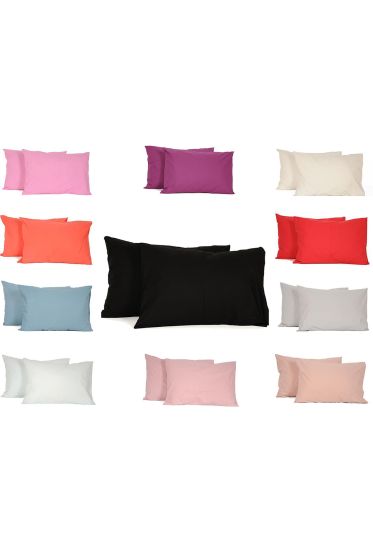 Pure 2 li Yastık Kılıfı - 11 Renk - Çeyiz Diyarı