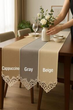 Queen Keten Aplikeli Runner 40x100 cm - 3