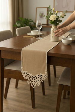 Queen Keten Aplikeli Runner 40x120 cm - 4