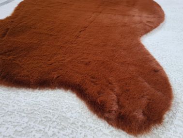 Rabbit Postu Tüylü Kaydırmaz Halı 80x150 Cm Acı Kahve - 2