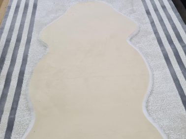 Rabbit Postu Tüylü Kaydırmaz Halı 80x150 Cm Antrasit - 3