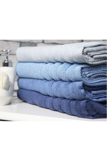 Rainbow Banyo Havlusu 70x140 Cm 4'lü Lacivert - Çeyiz Diyarı