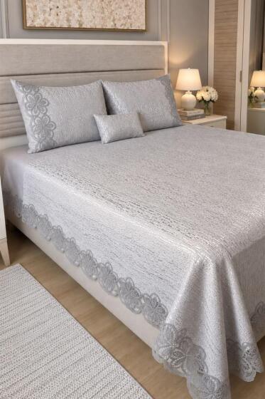 Rita 4 Parça 240x260 cm Pike Takımı - Çeyiz Diyarı