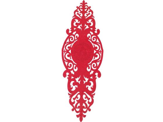 Roseart Lüx Kadife Runner Kırmızı - Çeyiz Diyarı