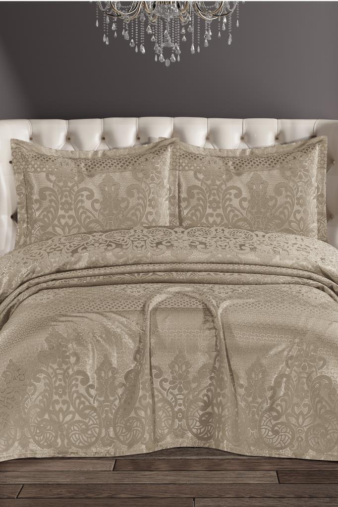 Royal Şönil Çift Kişilik Yatak Örtüsü 240x260 cm Bej - 1