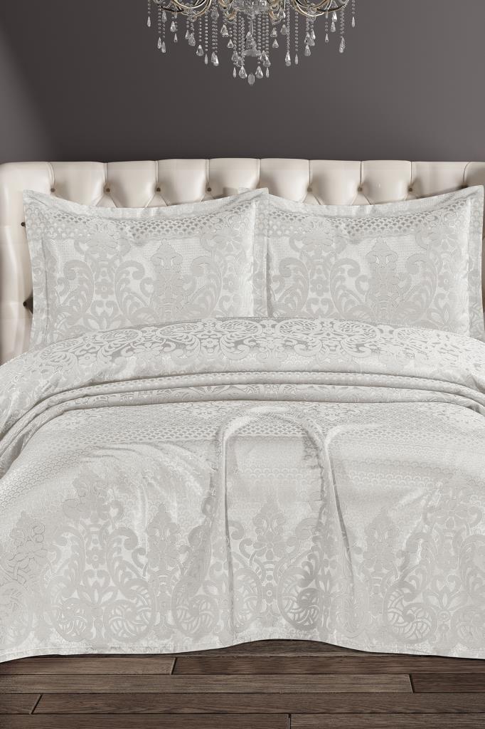 Royal Şönil Çift Kişilik Yatak Örtüsü 240x260 cm Krem - 1