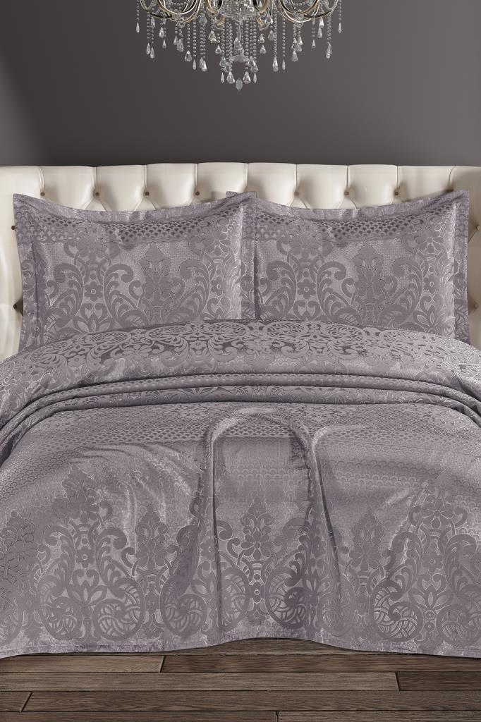 Royal Şönil Çift Kişilik Yatak Örtüsü 240x260 cm Lila - 1