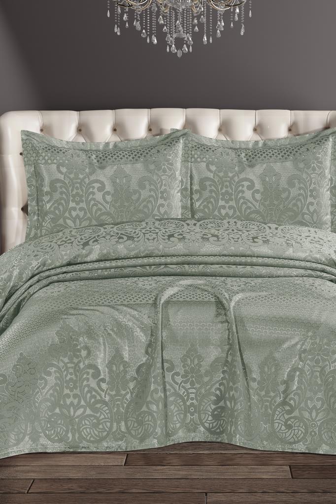 Royal Şönil Çift Kişilik Yatak Örtüsü 240x260 cm Mint - 1