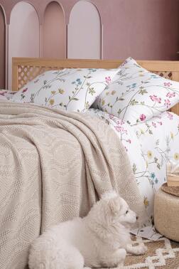 Şalemar 4 Parça Çift Kişilik Pike Takımı Cappucino - 2