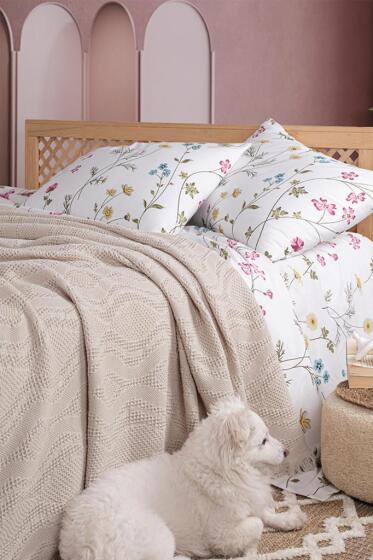 Şalemar 4 Parça Çift Kişilik Pike Takımı Cappucino - Çeyiz Diyarı (1)