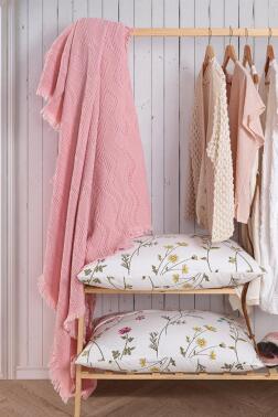 Şalemar 4 Parça Çift Kişilik Pike Takımı Pudra - 3